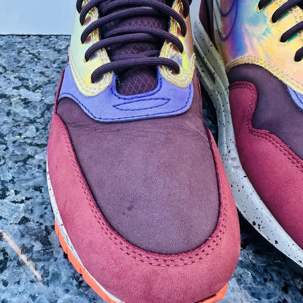 Nike Air Max 1 Mid Sneakerboot Deep Burgundy Purple 685269-600 Women’s Size 8.5